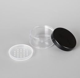 30G 30ML Empty Loose Powder Case Box, Plastic Makeup Jar Travel Kit, 1Oz Cosmetic Jars Containers With Sifter Lids SN6208