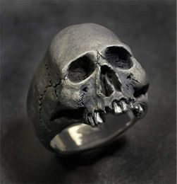 Cluster Rings 2021 Personality Skull Men's Ring Rock Gothic Punk Jewellery Ghost Head