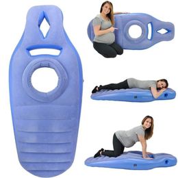 Cushion/Decorative Pillow PVC Inflatable Maternity Cushion O-shaped Sleeping Pad With Hole Pregnant Bed For Swimming Pool Party Toys Mattres