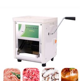 650W Commercial Meat Slicer Machine Stainless Steel Automatic Manual Shred Slicer Dicing Machine Electric Vegetable Cutter Slicing