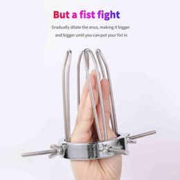 NXY Cockrings Anal sex toys BDSM Sex Toys Extreme Spreader Anus Vaginal Dilator Huge Butt Plug Ass Expander Speculum Chastity Device For Women Men Gay 1123 1124
