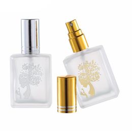 100pcs perfume bottle 15ml portable sand glass perfume, empty bottle, sparkling gold and silver spray bottle SN180