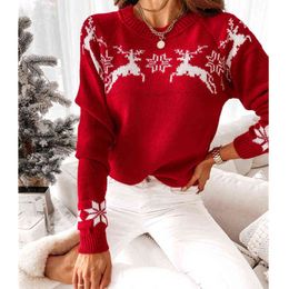 New Christmas Women Sweater Ugly Knitted Long Pullover Jumpers Xmas Female Festival 2021 Sweaters Fashion Pullovers Ladies Tops Y1118