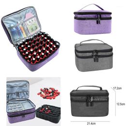 Essential Oil Bag Double-Layer Portable Nail Polish Organiser Case Storage Box Makeup Pouch Carrying Bags