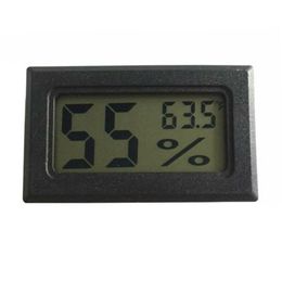 -2021 Black / Bianco Mini Digital LCD Ambiente LCD Termometro Igrometro Misuratore di temperatura di umidità in sala frigorifero GLIMATORE SPEDIZIONE GRATUITA