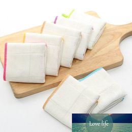 Multi-Function Oil-Free Dish Towel White Efficient Decontamination Dishcloth Plant Fiber Scouring Pad Rag Home Kitchen Towels