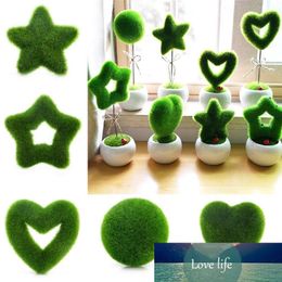 Artificial Plants Pentagram Heart Flocking Green Farmhouse Decor Teen Room Decoration Garden Decoration Outdoor Photography Prop