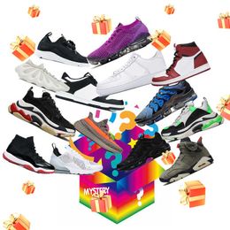 With Box surprise Lucky mystery box 100% high quality triple s basketball shoes 4s running tn plus 270 97 90 novelty Christmas gifts most popular free