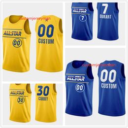 202122 allstar jersey basketball blue team durant jersey irving yellow team curry jersey harden tatum mens stitched custom made size s5xl