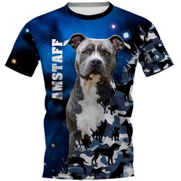 Amstaff 3D Printed t shirt for men Summer Casual Tees Short Sleeve T-shirts Drop 05 210629