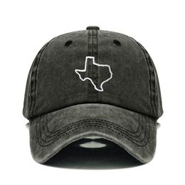 2021 New Vintage Washed Cotton Texas Embroidery Baseball For Men Women Dad Hat golf caps Snapback Cap Dropshipping