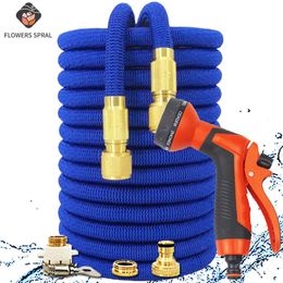 Watering Equipments 2021 Garden Hose 1/2 Expandable Magic Flexible High Pressure Car Wash Irrigation Tool Sprayer