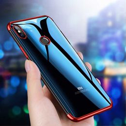 Luxury Phone Cases for Xiaomi Redmi 6 Pro 6A Soft TPU Cover Transparent Plating Full Body Silicone Redmi6Pro Redmi6A Mi A2 Lite