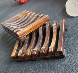 2021 Vintage Style Bathroom Soap Tray Handmade Wood Dish Box Wooden Soap Dishes As Holder Home Accessories Bathroom Accessories