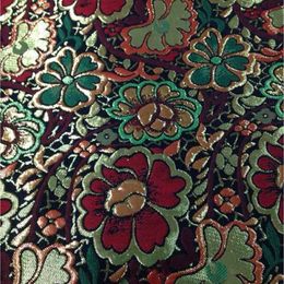 145cm width Imported European style Metallic Jacquard Brocade Fabric for Women Coat Dress Skirt DIY sewing handmade patchwork 210702