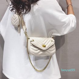 Designer-Evening Bags Female Luxury PU Leather Casual Chains Belt Composite Bag Lady Travel Crossbody Handbag And Purse
