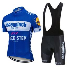2021 Quick Step Deceuninck Cycling Clothing Bike Jersey Quick Dry Mens Bicycle Clothes Summer Cycling Jersey 19D Bike Shorts Set