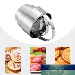 New 3pcs/set High Quality Stainless Steel Cookie Biscuit DIY Mould Round Flower Shape Mould Tools Kitchen Supplies 2 Styles