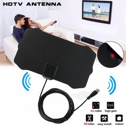 1080P Indoor Digital TV Antenna Signal Receiver Amplifier TVs Radius Surf Fox Antena HDTV Antennas Aerial Mini DVB-T/T2