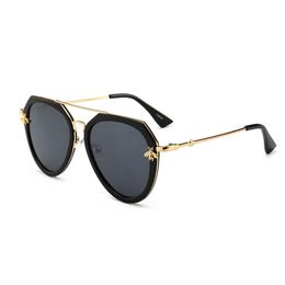 TOP quality Brand sunglass Men women Summer luxury sunglasses UV400 Polarised Sport mens sun glass golden with box