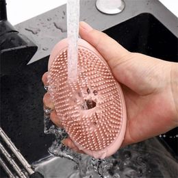 Ellipse Draining Soap Boxes Silicone Bathroom Portable Soaps Dishes Clean Household Accessories RRA10003