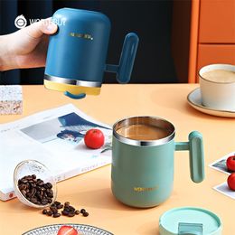 WORTHBUY 480ml Coffee Mug 304 Stainless Steel Insulate Heat 100% Leakproof Milk Cup With Lid Kitchen Drinkware Breakfast Tea 220311
