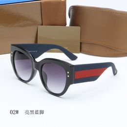 2019 Fashion brand designer sunglasses cat eye big frame simple classic women style uv400 protection outdoor eyewear 188