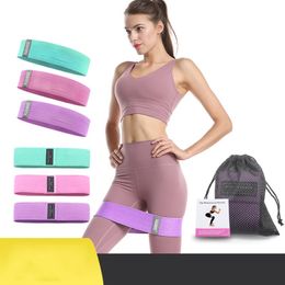 women fabric resistance band fitness exercise tension band yoga exercise fitness hip elastic elastic rubber band fy6135 289 X2