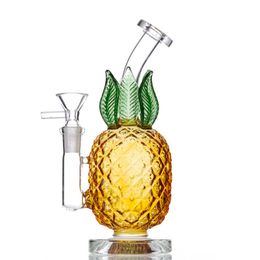 7.87inch Pineapple Shape Glass Bong Hookah Shisha Beaker Dab Rig Smoking Water Pipe Bubbler