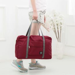 Folding Travel Storage Bag Carry-On Hand Luggage Organizer Tote Large Foldable Shoulder Duffel Handbags Men Women