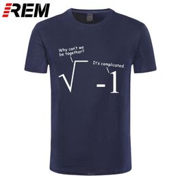 REM Summer Clothes For Men Funny T Shirts Geek Mathematics Joke Print T-Shirt Cotton Short Sleeve Hip Hop Tees Plus Size 210714