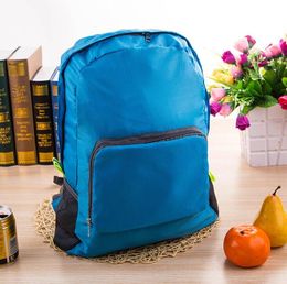 5pcs Backpack Bags Women Nylon Foldable Folding Collapsible Portable Zipper Travel Sport Hiking Cross body Bag