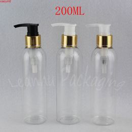 packaging of shampoo bottles Australia - 200ML Transparent Round Shoulder Plastic Bottle , 200CC Makeup Sub-bottling Lotion   Shampoo Packaging ( 30 PC Lot )high quatity