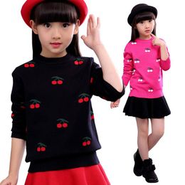 Pullover Autumn Winter Cotton Sweater Top Girls Baby Kids Cartoon Sweaters Wear Coats Children Clothing 6 8 10 12 Years