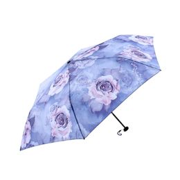 Girls Travel Ultra-Light 95G Carbon Fiber Feather Flower Umbrella Folding Women Rain Gitfs Umbrellas