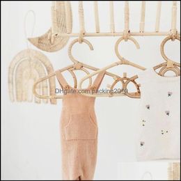 Hangers & Racks Clothing Housekee Organisation Home Garden Rattan Wall Hooks Sun/Moon/Sunflower/Rainbow Kids Garments Organiser Rack Clothes