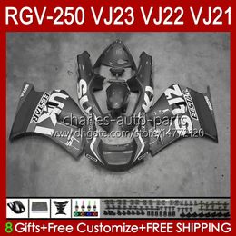 Bodyworks For SUZUKI RGVT RGV 250 CC VJ23 RVG250 250CC Cowling lucky grey stock RGV-250CC Body 107HC.151 RGVT-250 VJ 23 1997 1998 RGV-250 Panel RGV250 SAPC 97 98 OEM Fairing