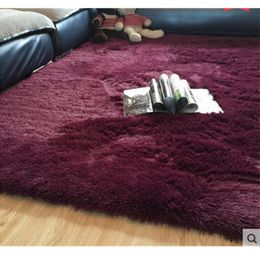 Carpets Thickened Silk 4.5cm Long Hair Carpet Floor Mat Bedroom Living Room Coffee Table Rug Bedside Prayer Furry