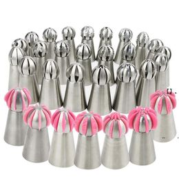 NEWCake Icing Nozzles Russian Piping Tips Lace Mould Pastry Cake Decorating Tool Stainless Steel Kitchen Baking Pastry Tool EWA6287