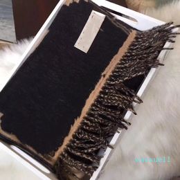 Luxury- brand men's fashion scarf designer headband classic scarfs high quality mink velvet material size 35*180cm