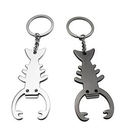 Creative Lobster Shaped Bottle Opener Portable Metal Wine Beer Bottle Opening Tool Keychain Accessory ZC3543