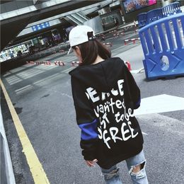 harajuku plus size Hoodies Women Warm oversized Sweatshirt Casual Long Sleeve Loose tops Outerwear streetwear Black clothes 201102