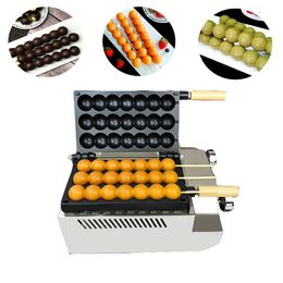 Electric/Gas Commercial Skewer Waffle Maker Automatic Takoyaki Ball Grill Sugar-coated Haws Shape Snacks Maker 220V