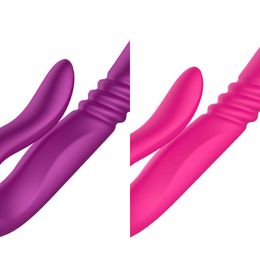 NXY Vibrators New Dildo Vibrator Automatic Telescopic Rotation Heating 10 Speeds Vibration G spot Clitoris Vaginal Massage Sex Toys for Women 1119