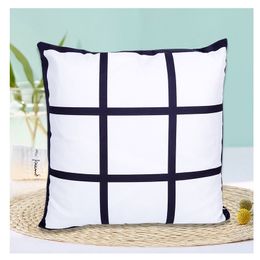 Creative Sublimation Lattice Pillow Case Hotel Bedroom Cushion Cover Household Supplies Festival Gifts For Family