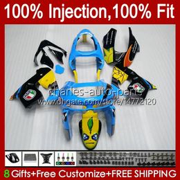 Injection Mould Fairings For KAWASAKI NINJA ZX9 R ZX 9R 9 R 900 CC 98-99 Bodywork Kit 17No.0 ZX900 ZX9R 98 99 00 01 ZX-900 900CC ZX-9R 1998 1999 2000 2001 OEM Body Shark Fish