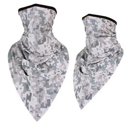 Summer Mesh Material cooling Magic scarves Face protective Masks Tactical Army Triangle Scarf Fishing Cycling Hiking Camping Neck Gaiter Cover Tube Bandana