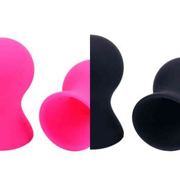 Nxy Sex Pump Toys 2pcs Mini Cute Silicone Nipple Suckers Cupping Enhancer Correction Cups for Woman 1222