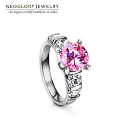 Wedding Rings Neoglory Cubic Zircon Stone Engagement For Women Fashion Jewellery 2021 Brand QC4