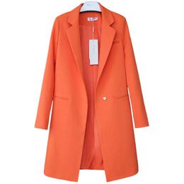 New Spring Autumn Blazers Women Plus size Small suit Jacket Casual Tops Suits Womens Slim Wild Blazers Windbreaker coat F880 X0721